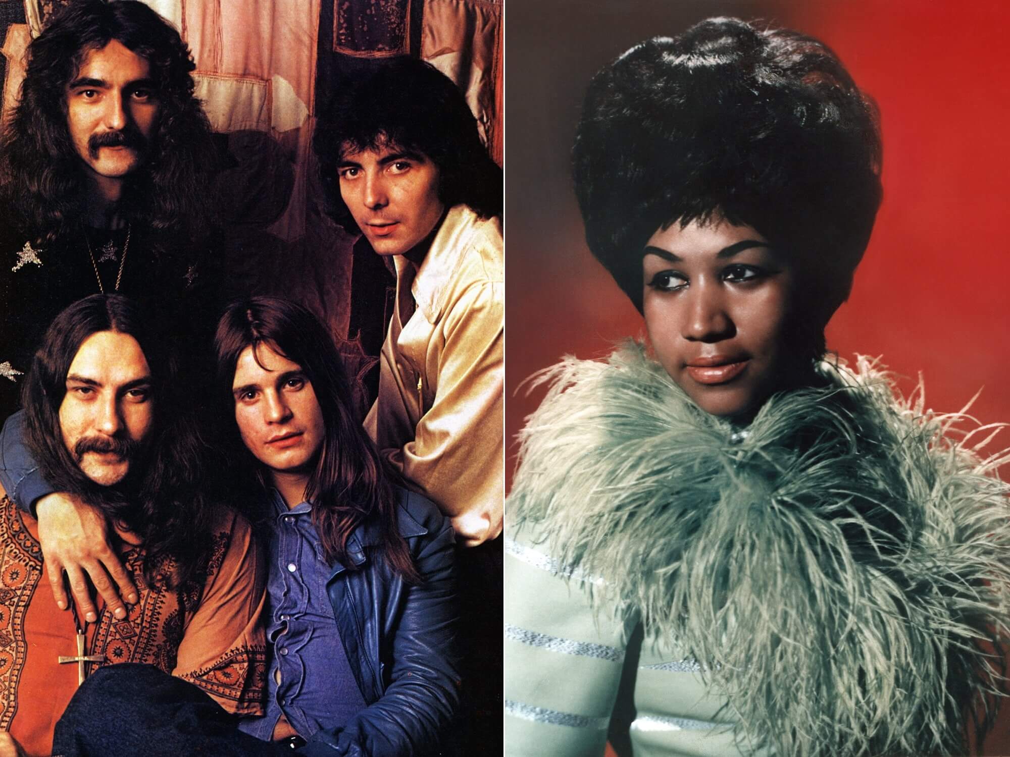 Black Sabbath/Aretha Franklin split image