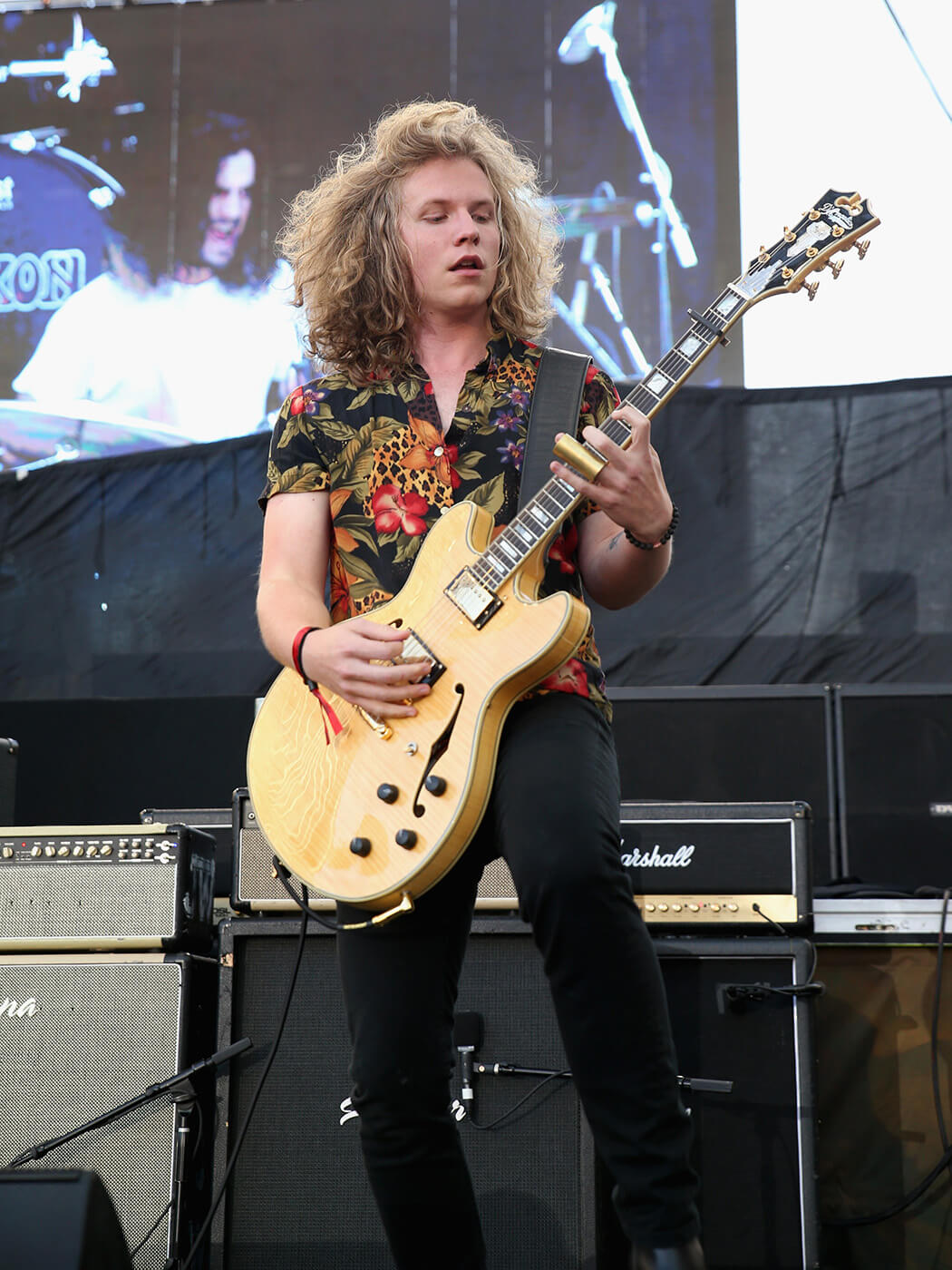 Blake Allard of Joyous Wolf performs during the Las Rageous music festival at the Downtown Las Vegas Events Center on April 21, 2018 in Las Vegas, Nevada.